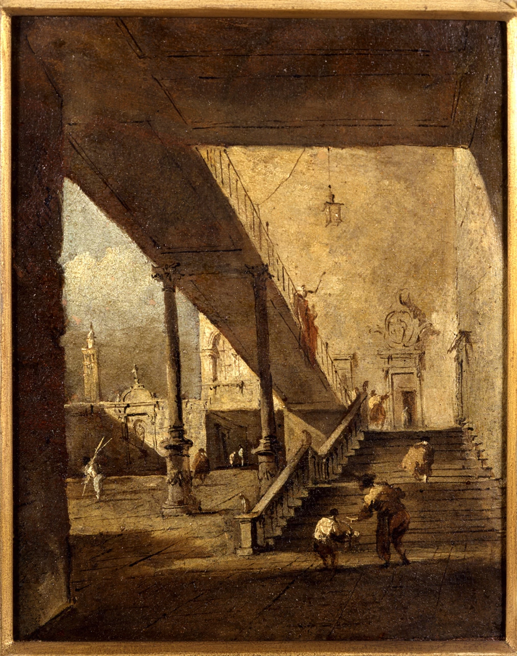 Interno del cortile di un palazzo - Galleria Sabauda, Torino